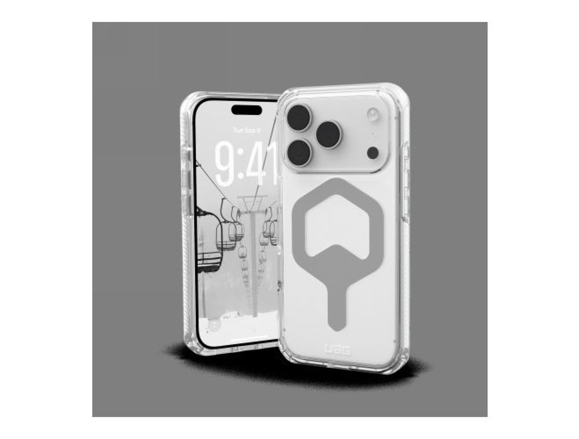 Funda UAG Plyo MagSafe para iPhone 17 Pro - Gris transparente