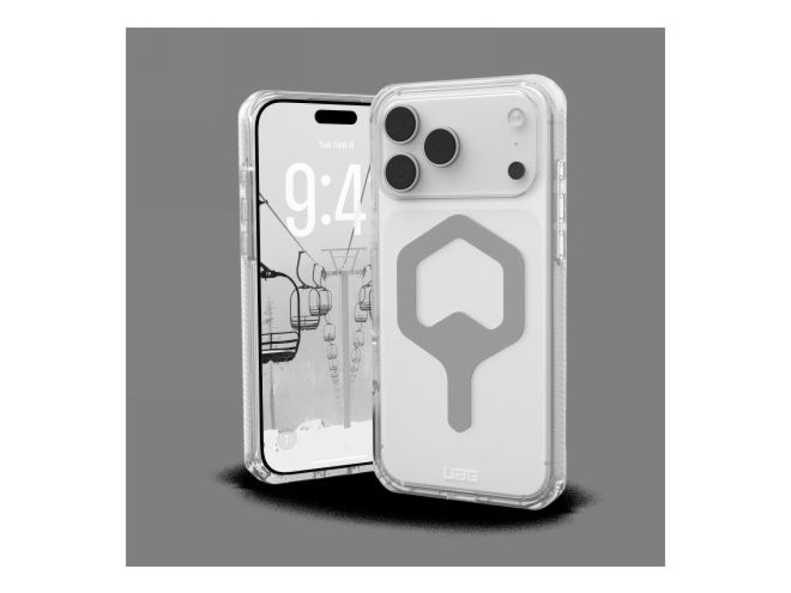 Capa UAG Plyo MagSafe para iPhone 17 Pro Max - Prata Transparente
