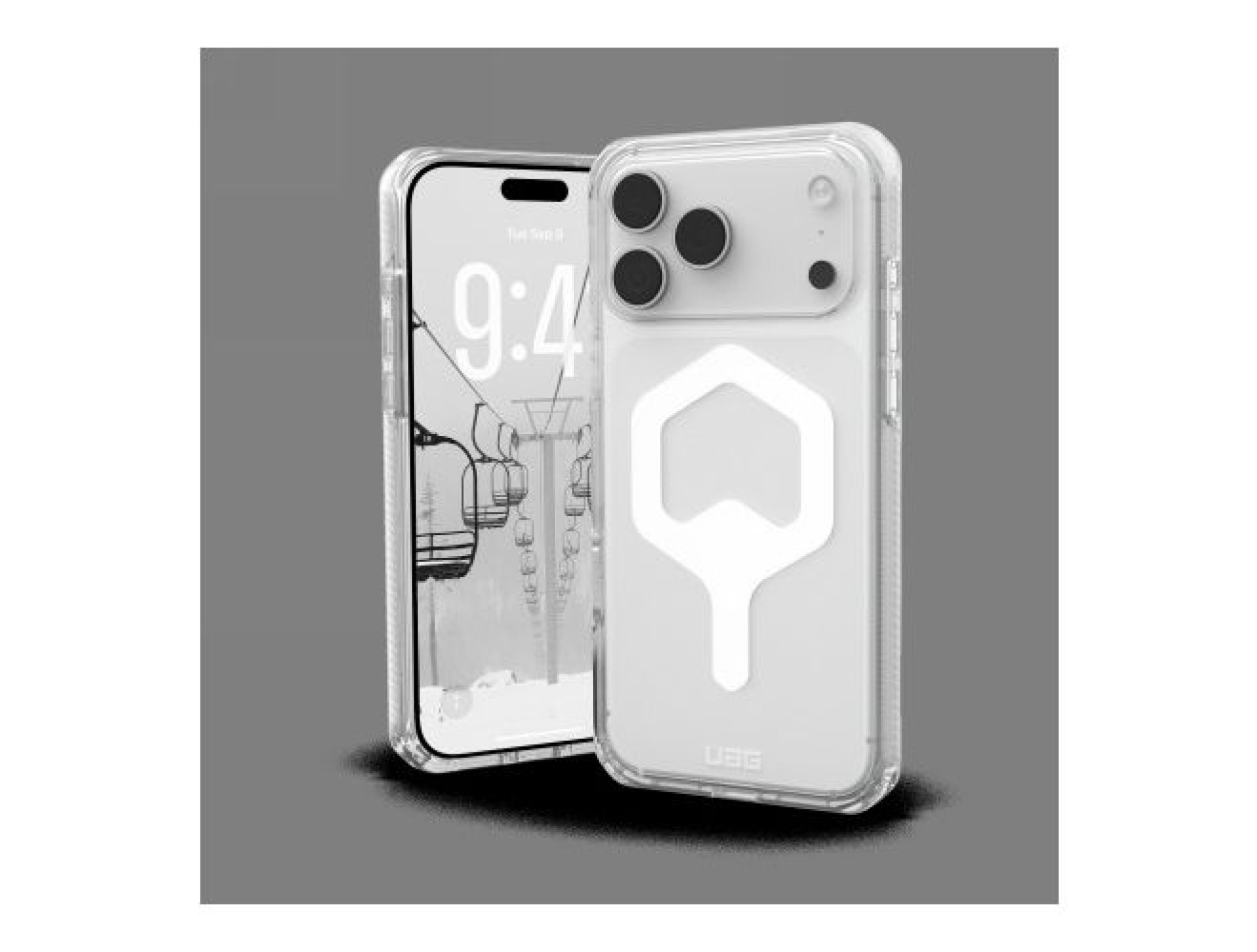 Capa UAG Plyo MagSafe para iPhone 17 Pro Max - Transparente e Branca