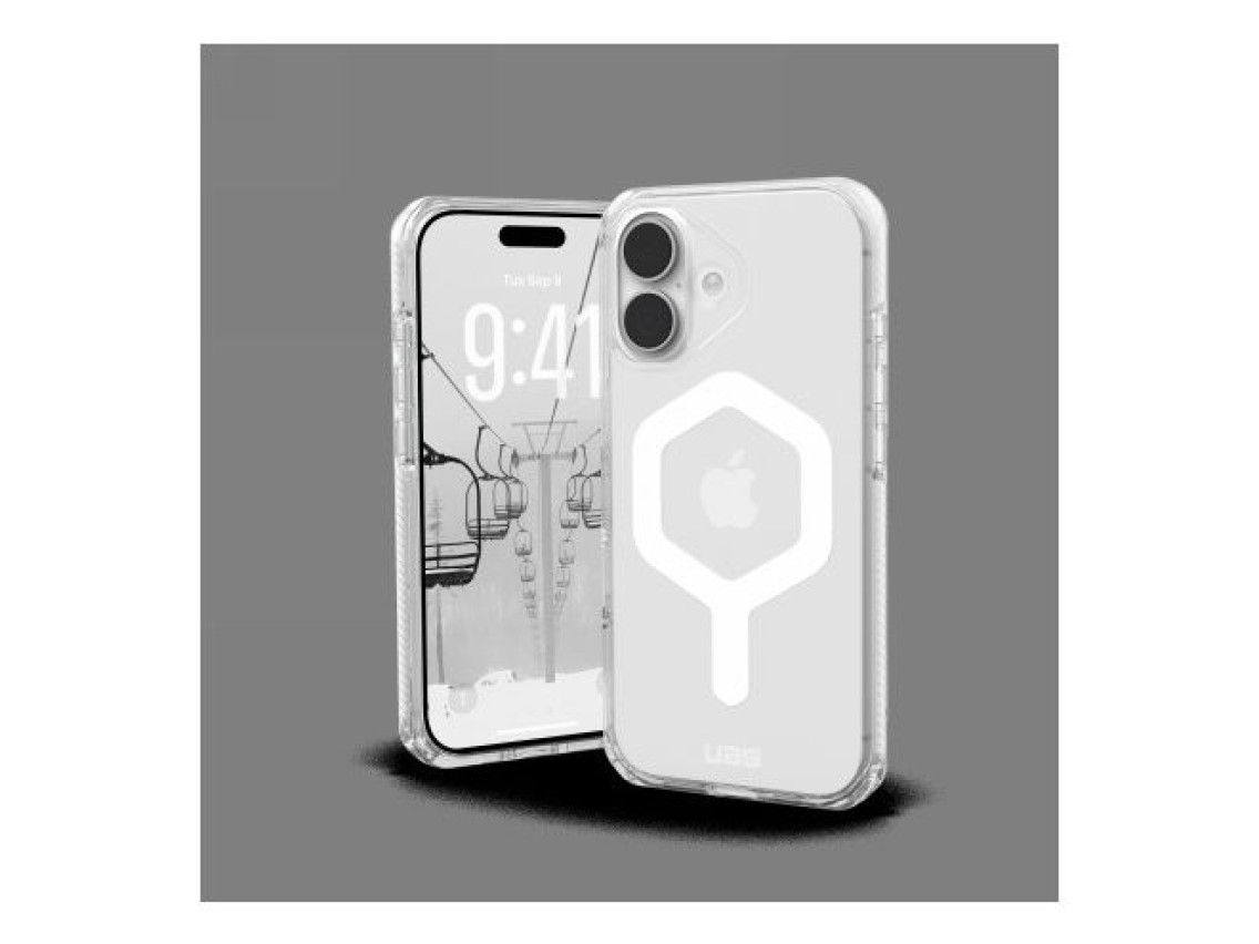 Capa UAG Plyo MagSafe para iPhone 17 - Transparente e Branca