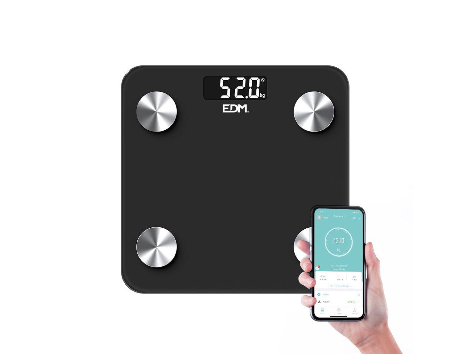 Balança de casa de banho digital inteligente com bluetooth edm