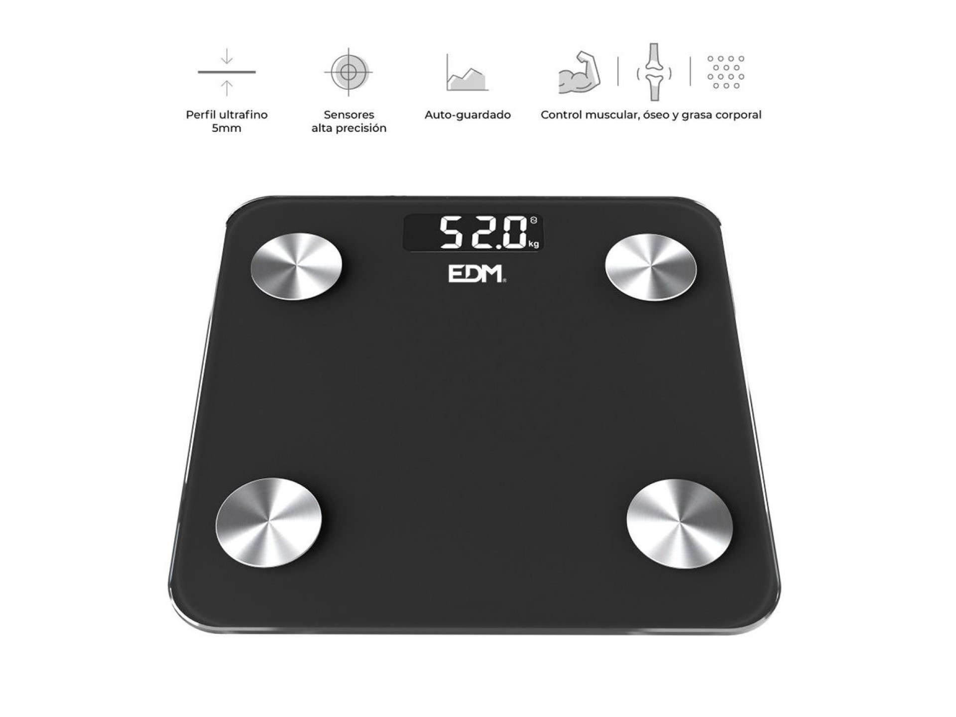 Balança de casa de banho digital inteligente com bluetooth edm