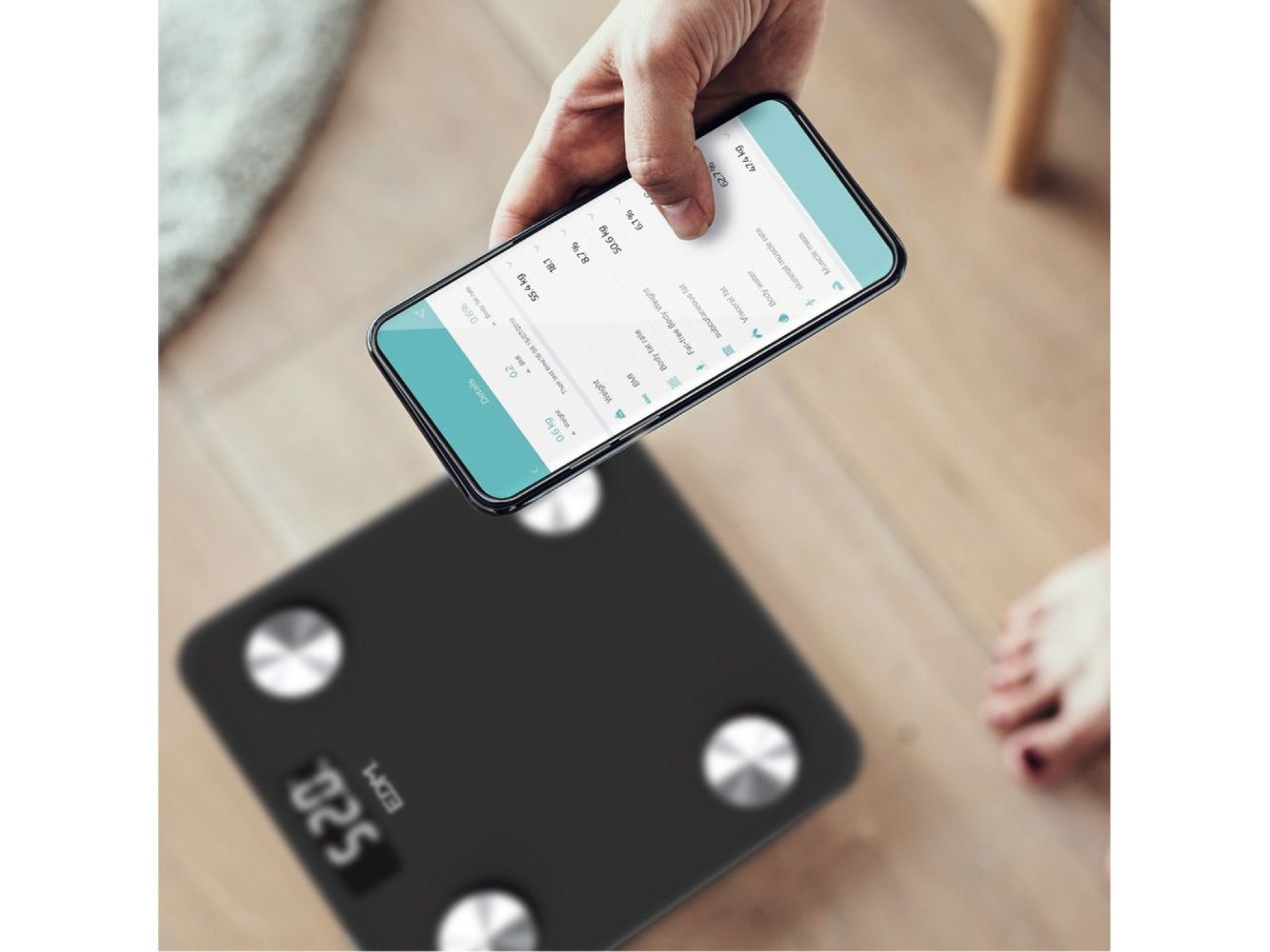 Balança de casa de banho digital inteligente com bluetooth edm