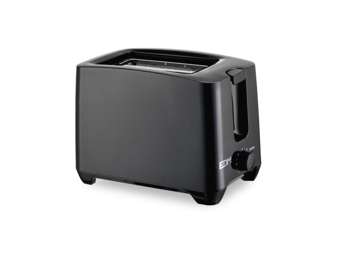 750w black design toaster edm