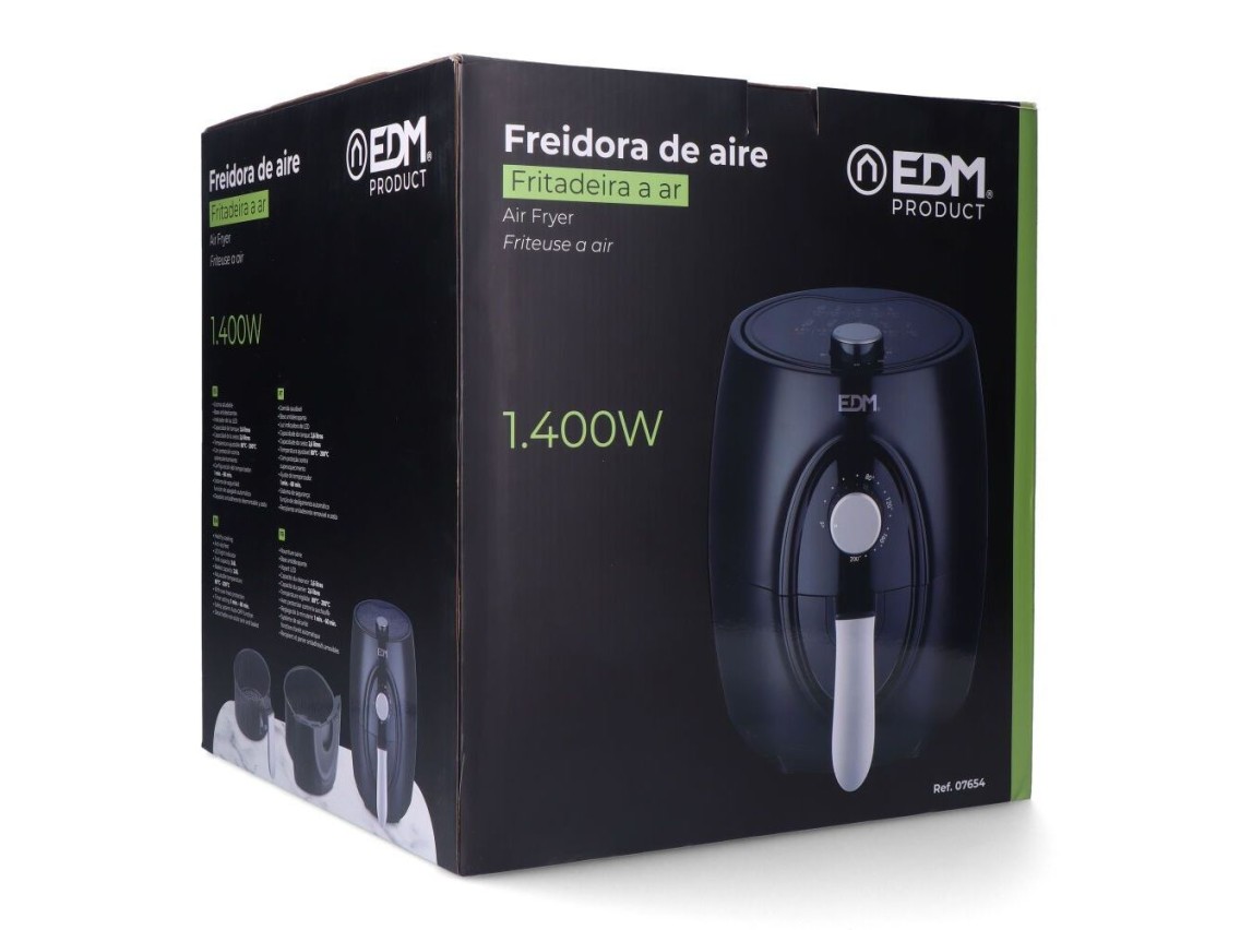Fritadeira de ar 3,6l 1400w com cesto *** promoção brinde 1 unidade ref. 07788 - papel para fritadei
