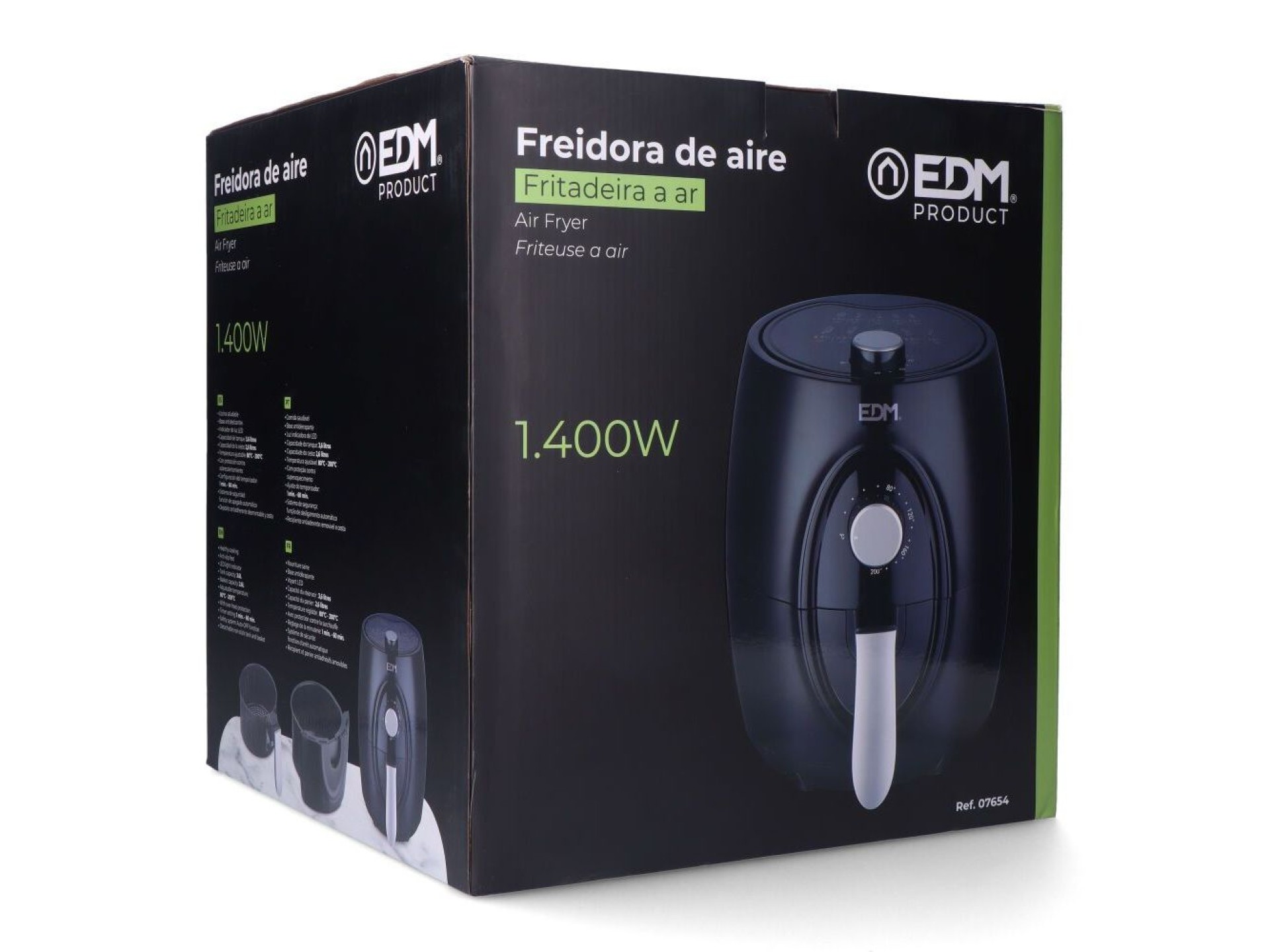 Fritadeira de ar 3,6l 1400w com cesto *** promoção brinde 1 unidade ref. 07788 - papel para fritadei