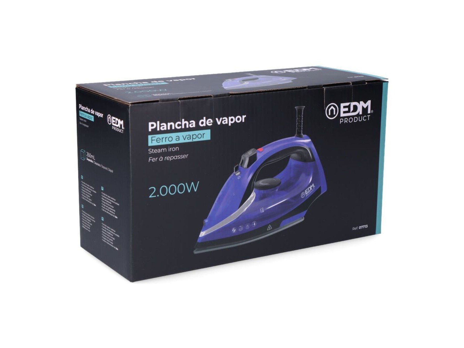 Ferro de engomar a vapor 2000 w