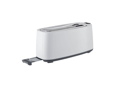 White design edm double long slot toaster 1400w