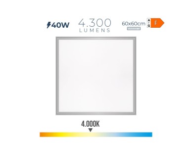 Led panel 40 w 4000 k 4300 lm day light 59,5 x 59,5 x 3,5 cm Led panel 40 w 4000 k 4300 lm day light 59,5 x 59,5 x 3,5 cm