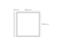 Panel led 40 w 4000 k 4300 lm luz dia 59,5 x 59,5 x 3,5 cm Panel led 40 w 4000 k 4300 lm luz dia 59,5 x 59,5 x 3,5 cm