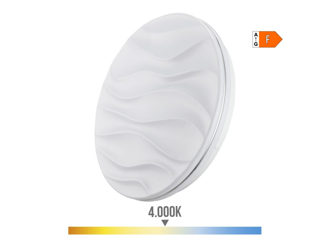Candeeiro super led de superfície modelo desert 24 w 4000 k 2490 lm ø38 x 7 cm