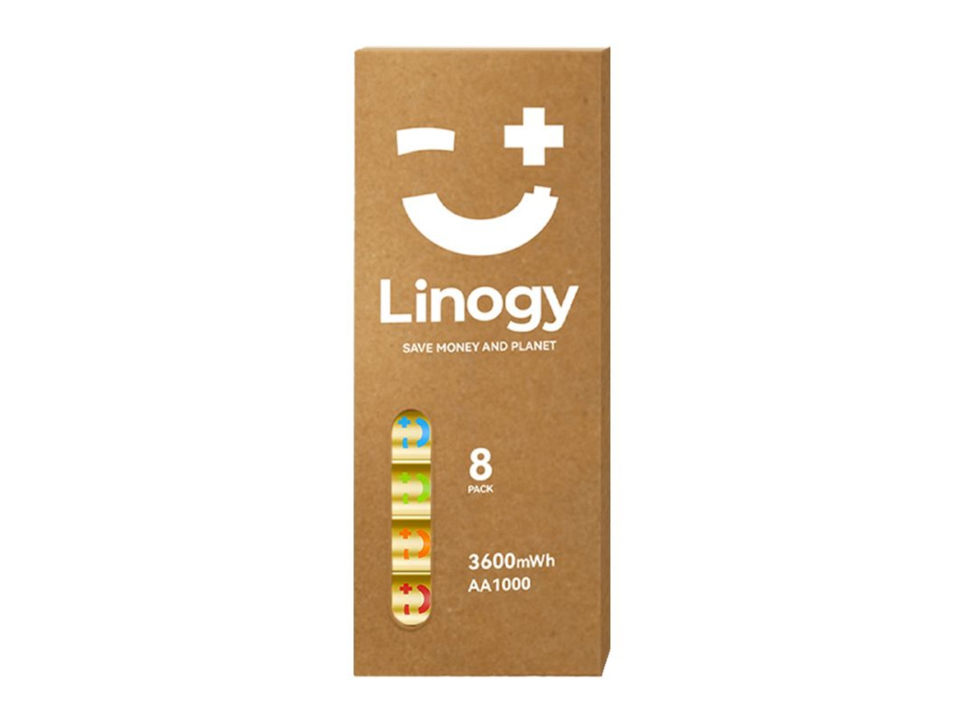 Conjunto de 8 pilhas AA Li-ion Pro da LINOGY