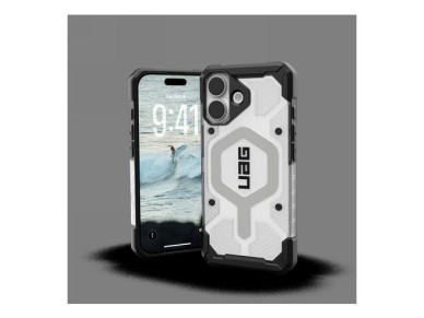 UAG Pathfinder Clear MagSafe Case for iPhone 17 - White and Gray UAG Pathfinder Clear MagSafe Case for iPhone 17 - White and Gray