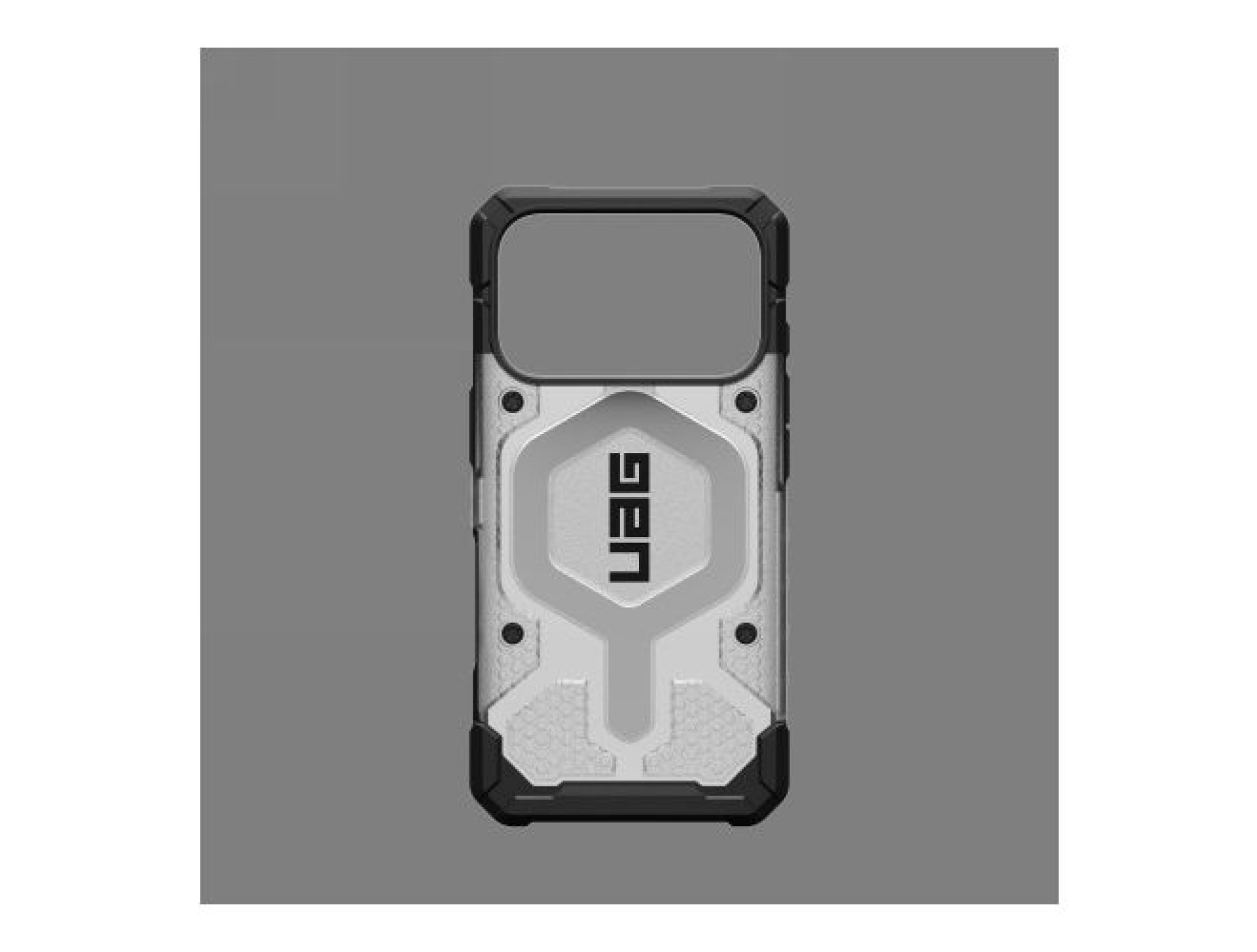 Capa UAG Pathfinder Clear MagSafe para iPhone 17 Pro - Branca e Cinza