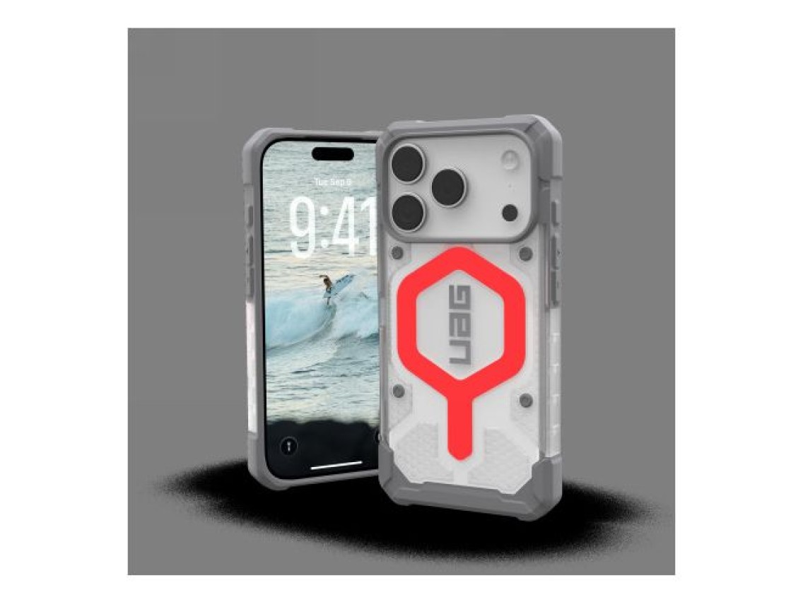 Funda UAG Pathfinder Clear MagSafe Bundle con cordón para iPhone 17 Pro - Azul