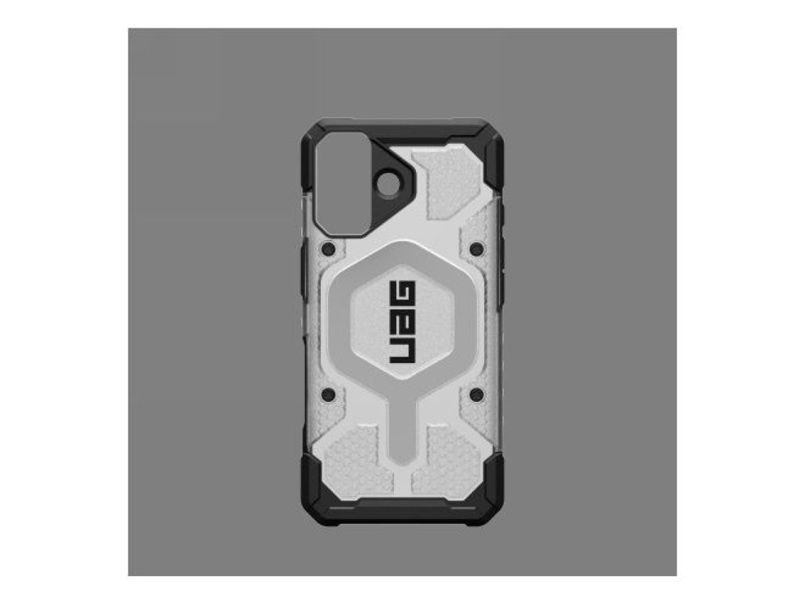 UAG Pathfinder Clear MagSafe Case for iPhone 17 - White and Gray