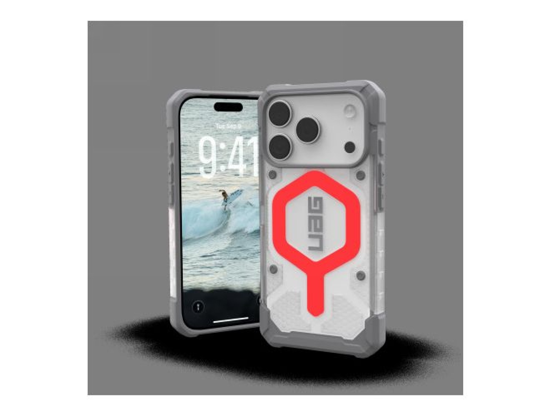 Funda UAG Pathfinder Clear MagSafe Bundle con cordón para iPhone 17 Pro - Azul