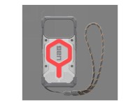 UAG Pathfinder Clear MagSafe Bundle Case with Lanyard for iPhone 17 Pro - Gray/Red