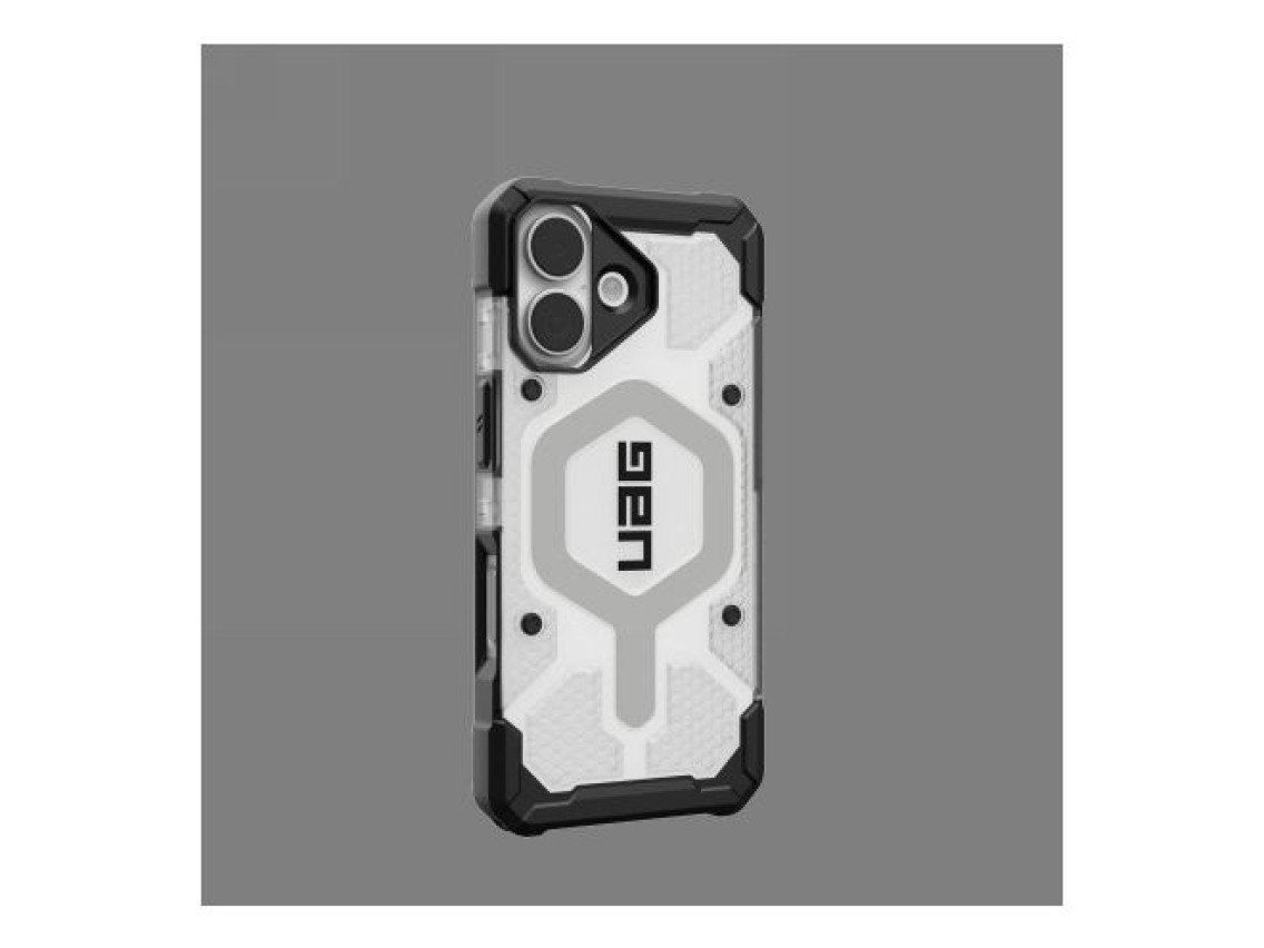 UAG Pathfinder Clear MagSafe Case for iPhone 17 - White and Gray