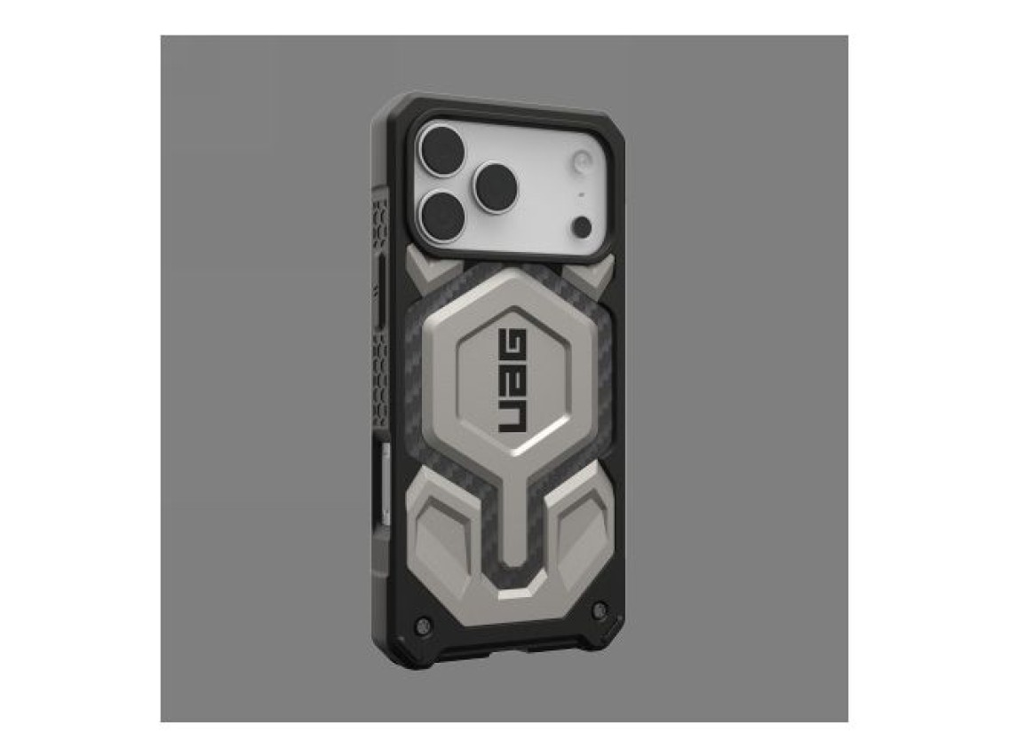 Capa UAG Monarch Pro MagSafe para iPhone 17 Pro Max - titânio