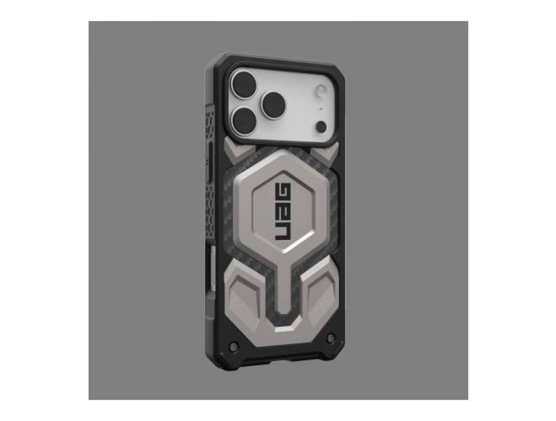 Capa UAG Monarch Pro MagSafe para iPhone 17 Pro Max - titânio