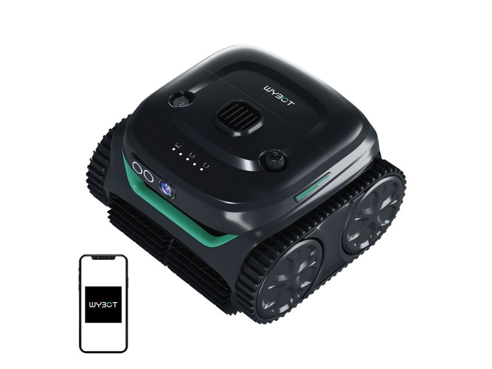 Robô de limpeza de piscinas sem fio Wybot C2 Pro Vision