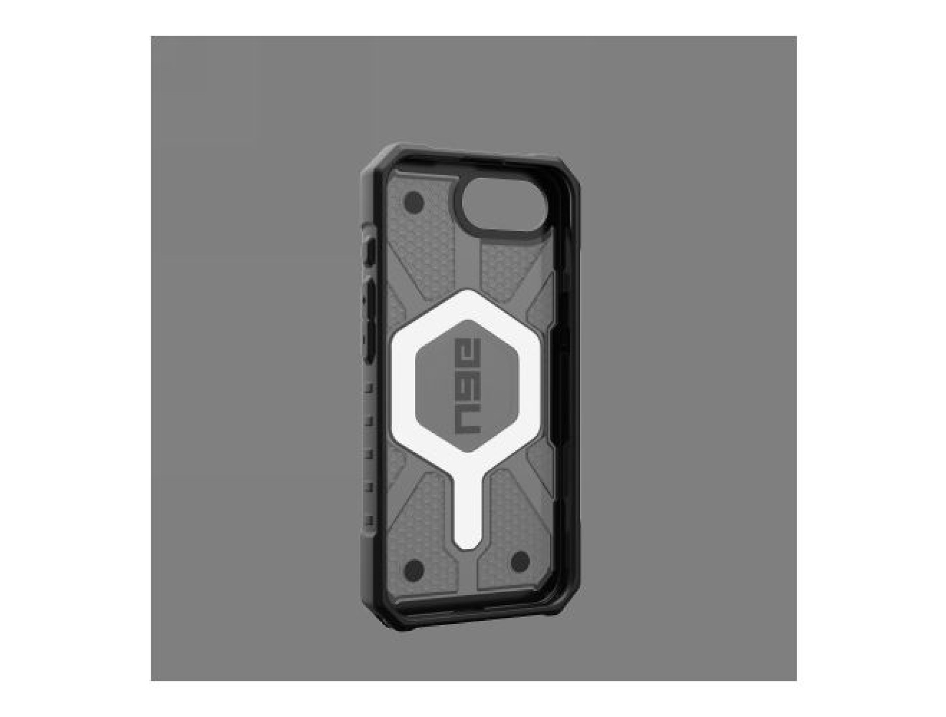 UAG Pathfinder Clear MagSafe iPhone 16e Case - Gray/Black