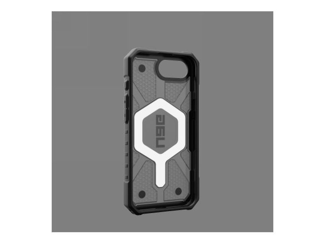 UAG Pathfinder Clear MagSafe iPhone 16e Case - Gray/Black