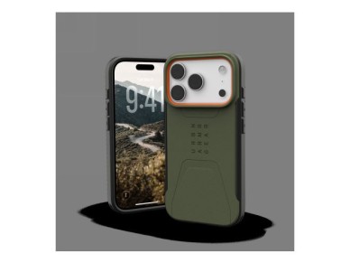 UAG Civilian MagSafe case for iPhone 17 Pro - olive and orange UAG Civilian MagSafe case for iPhone 17 Pro - olive and orange