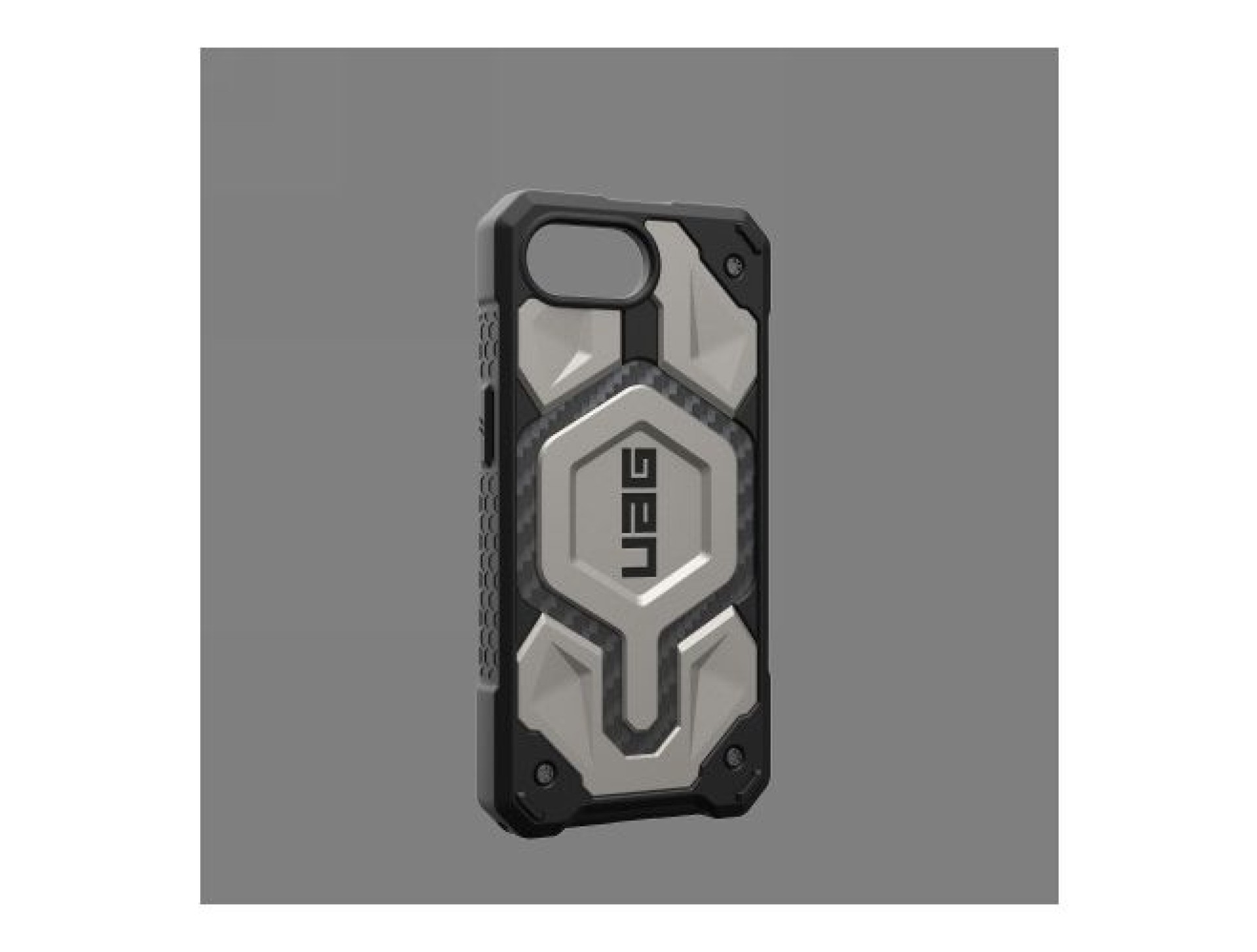 Funda UAG Monarch Pro MagSafe para iPhone 16e - titanio