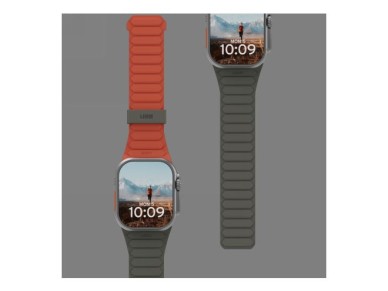 UAG Pathfinder Silicone Double-Sided Magnetic Strap for Apple Watch 42 / 44 / 45 / 46 / 49mm - Gray-