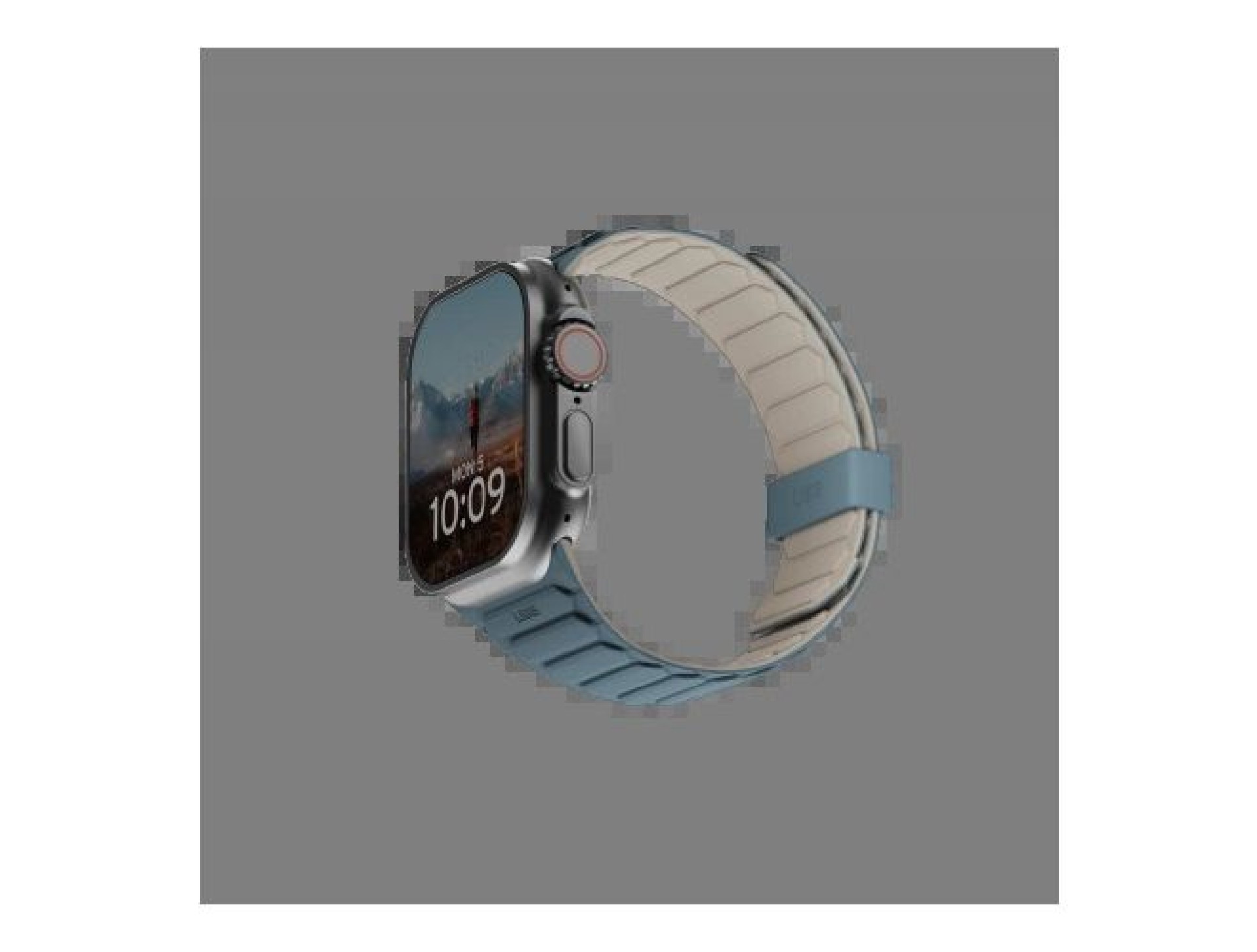 Pulseira magnética dupla face de silicone UAG Pathfinder para Apple Watch 42/44/45/46/49 mm - Cinza-