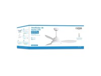 Ceiling fan led 120cm dc 38w + luz 22w 2.160lm 3.000k - 4.000k - 5.000k mod. ártico edm Ceiling fan led 120cm dc 38w + luz 22w 2.160lm 3.000k - 4.000k - 5.000k mod. ártico edm