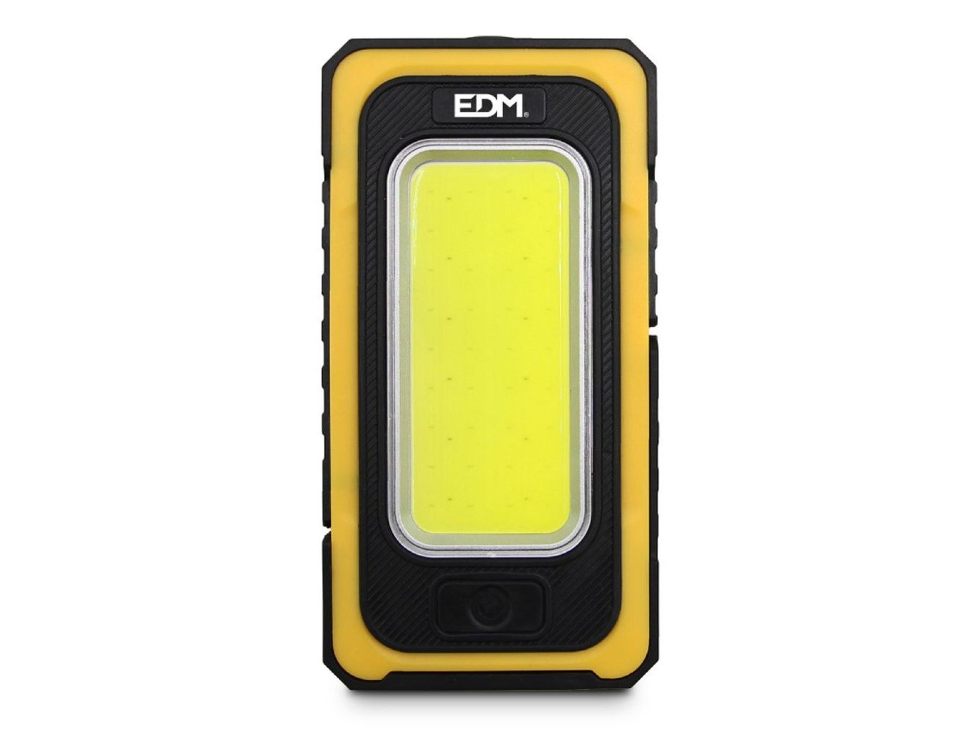 Linterna led cob solar force, recargable, con gancho e imán, 10 w 750 lm