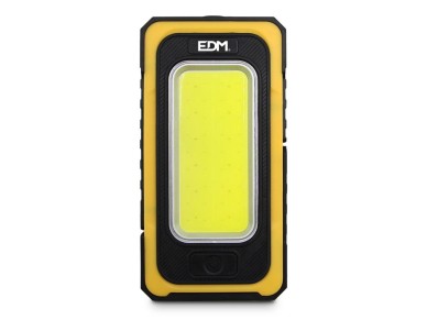 Linterna led cob solar force, recargable, con gancho e im�n, 10 w 750 lm