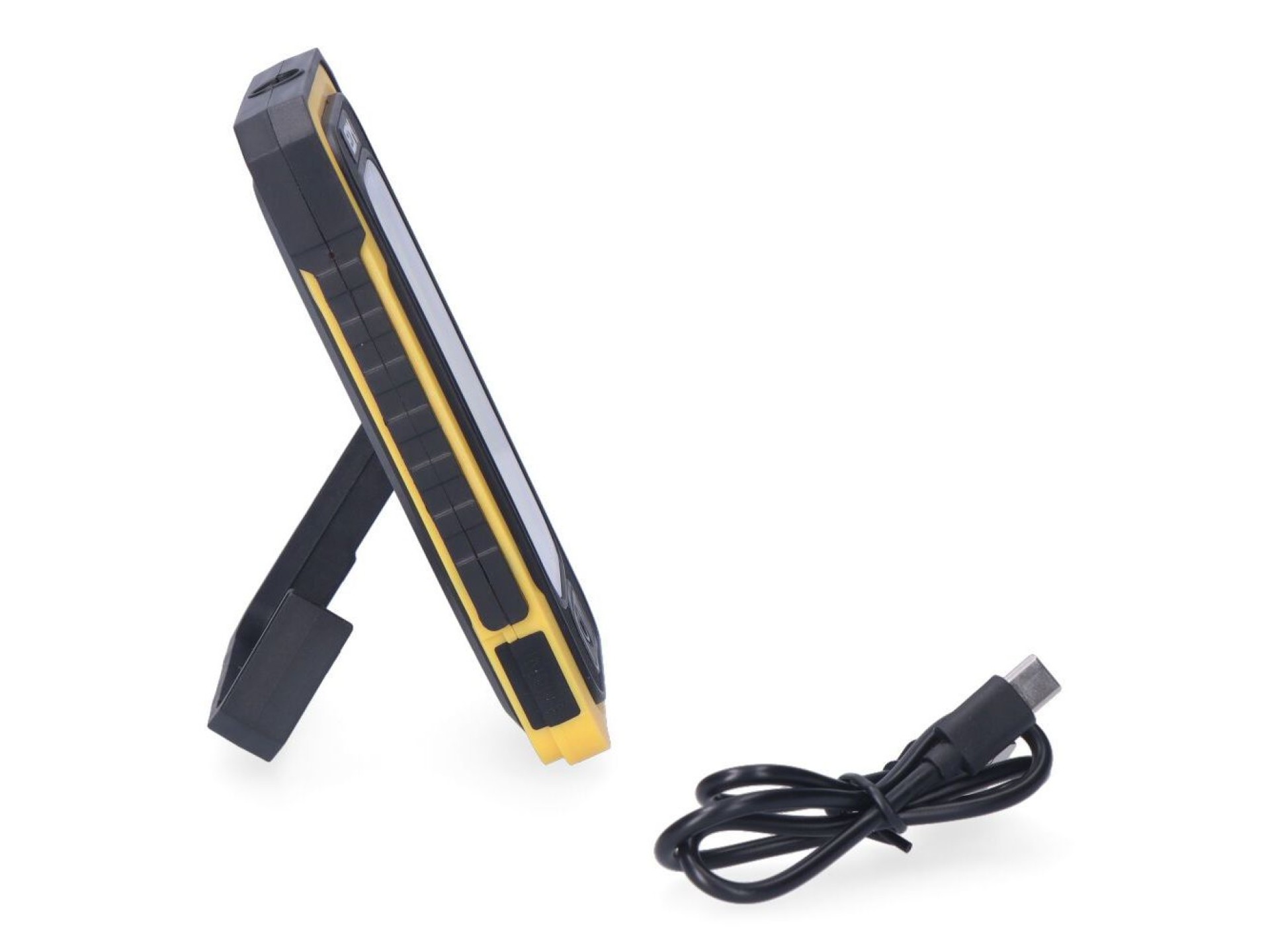 Linterna led cob solar force, recargable, con gancho e imán, 10 w 750 lm