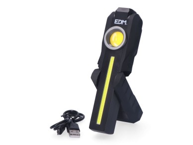 True work cob led work light 5 w 200lm + 200lm + top spot 50lm, rechargeable