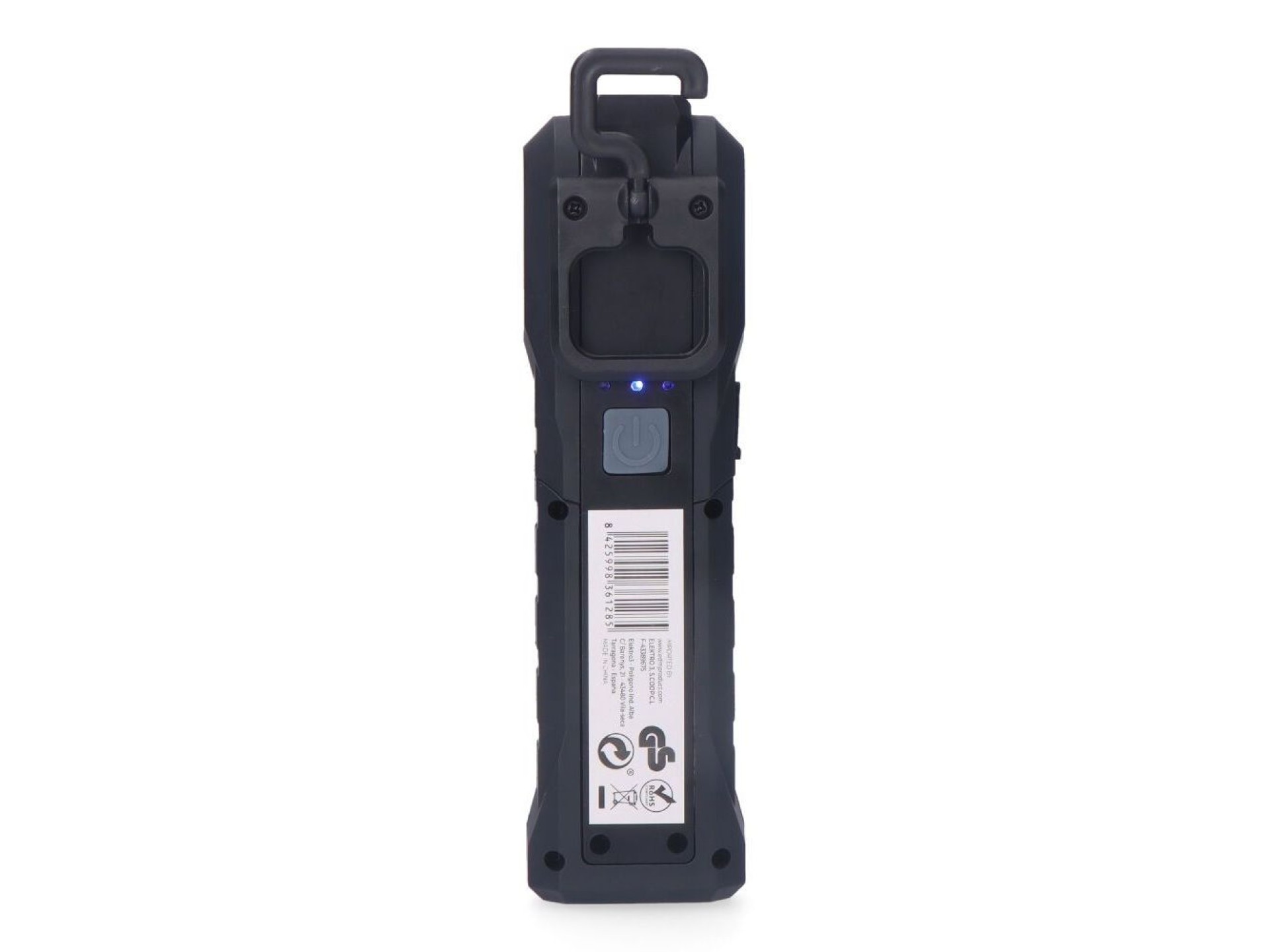 Lanterna led de trabalho true work cob 5 w 200lm + 200lm + foco superior 50lm, recarregável