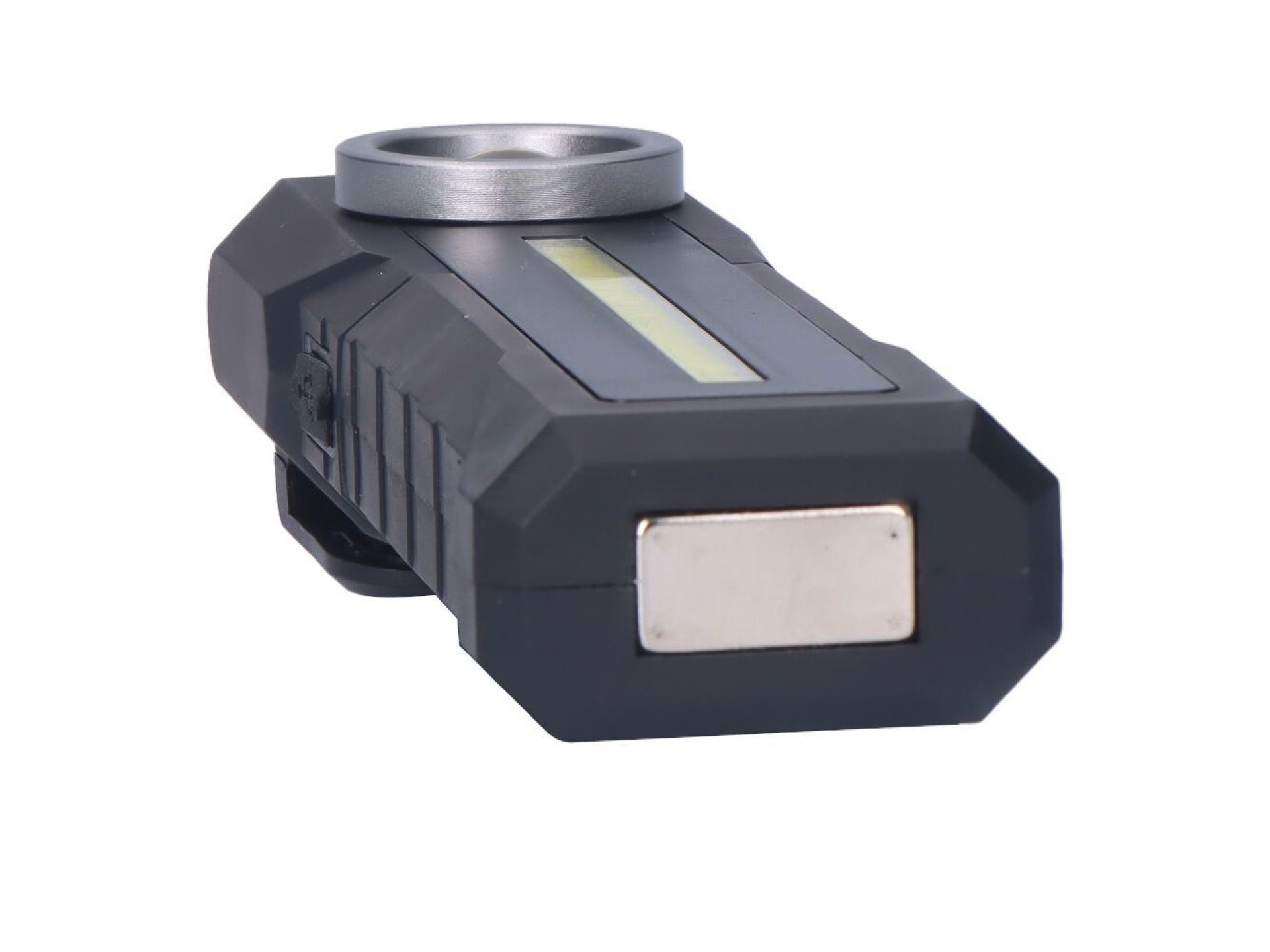 Lanterna led de trabalho true work cob 5 w 200lm + 200lm + foco superior 50lm, recarregável