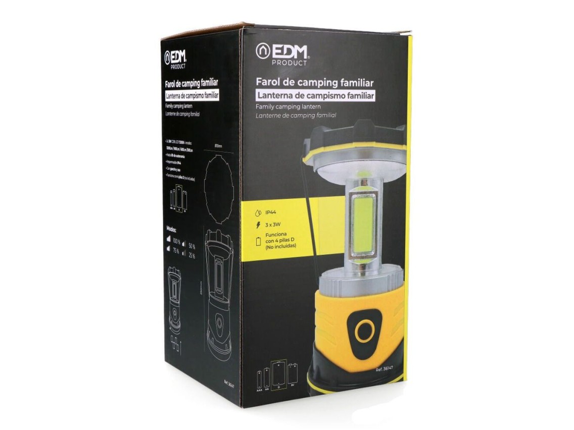 Farol led river trek, camping, pilas d, 3 w