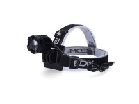 Rechargeable aluminium led spotlight 180 lm, 50 lm, flash. headlamp / bicycle function