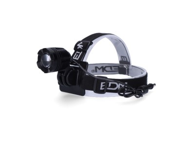 Rechargeable aluminium led spotlight 180 lm, 50 lm, flash. headlamp / bicycle function