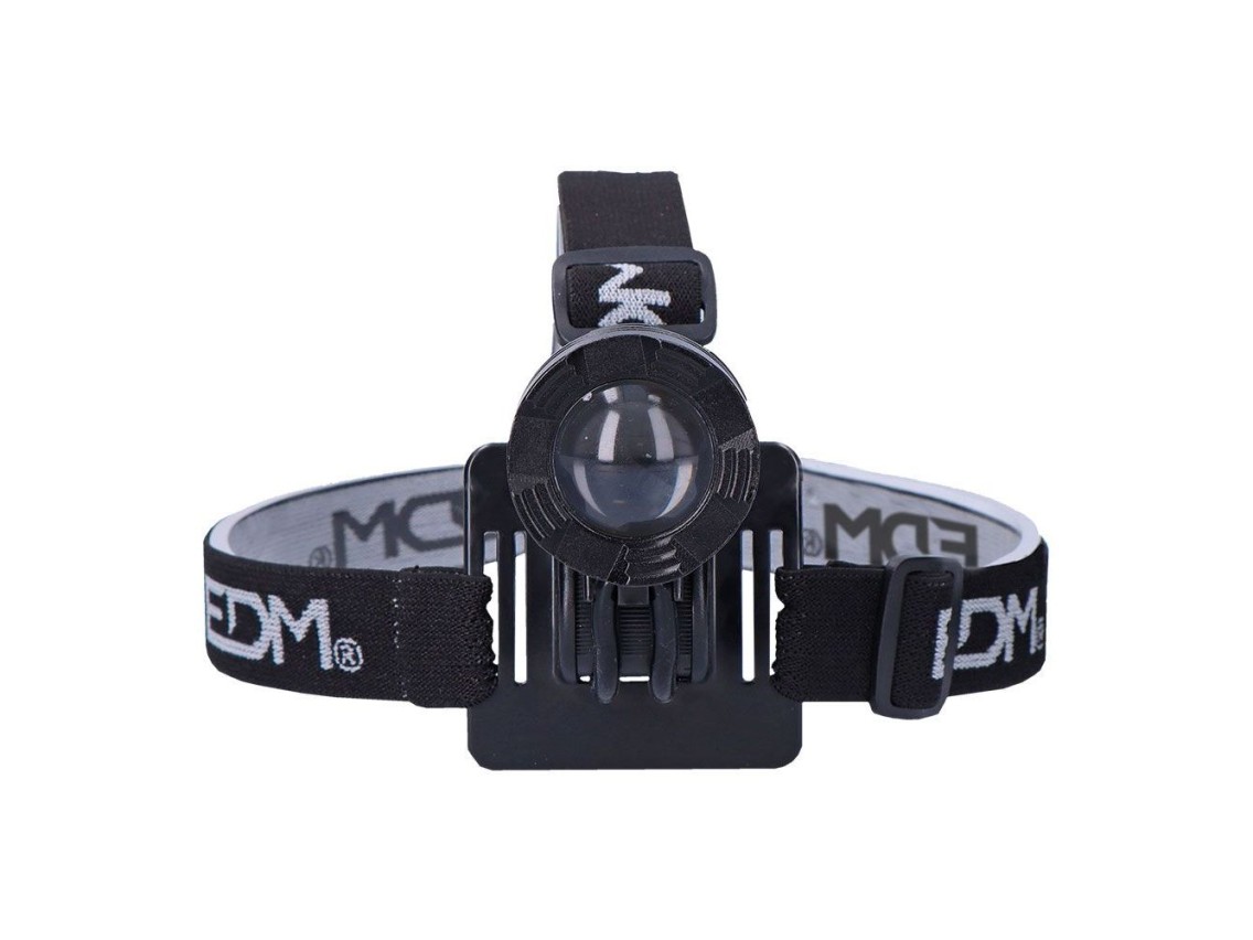 Foco led de aluminio recargable 180 lm, 50 lm, flash. función frontal / bicicleta