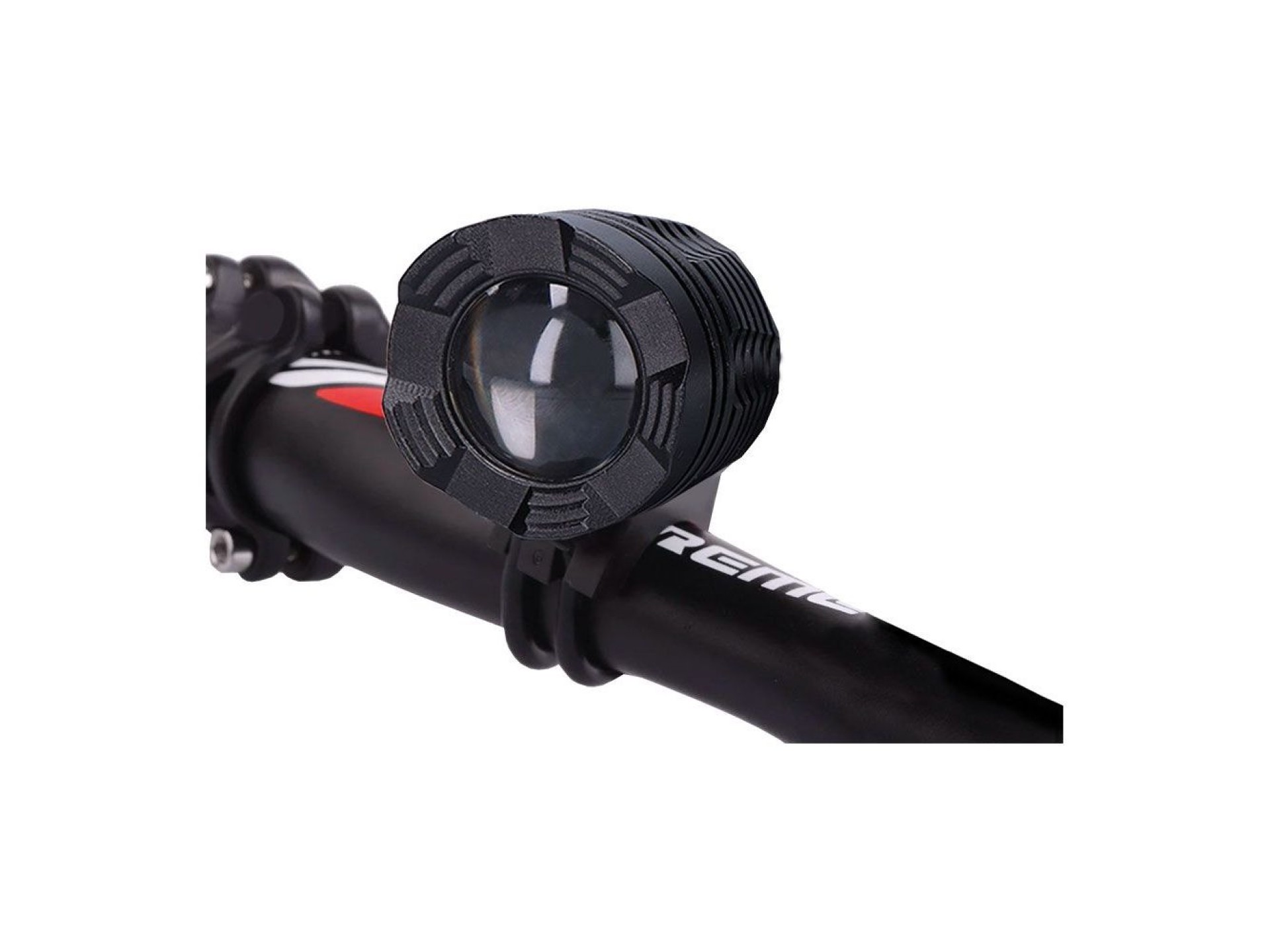Foco led de aluminio recargable 180 lm, 50 lm, flash. función frontal / bicicleta