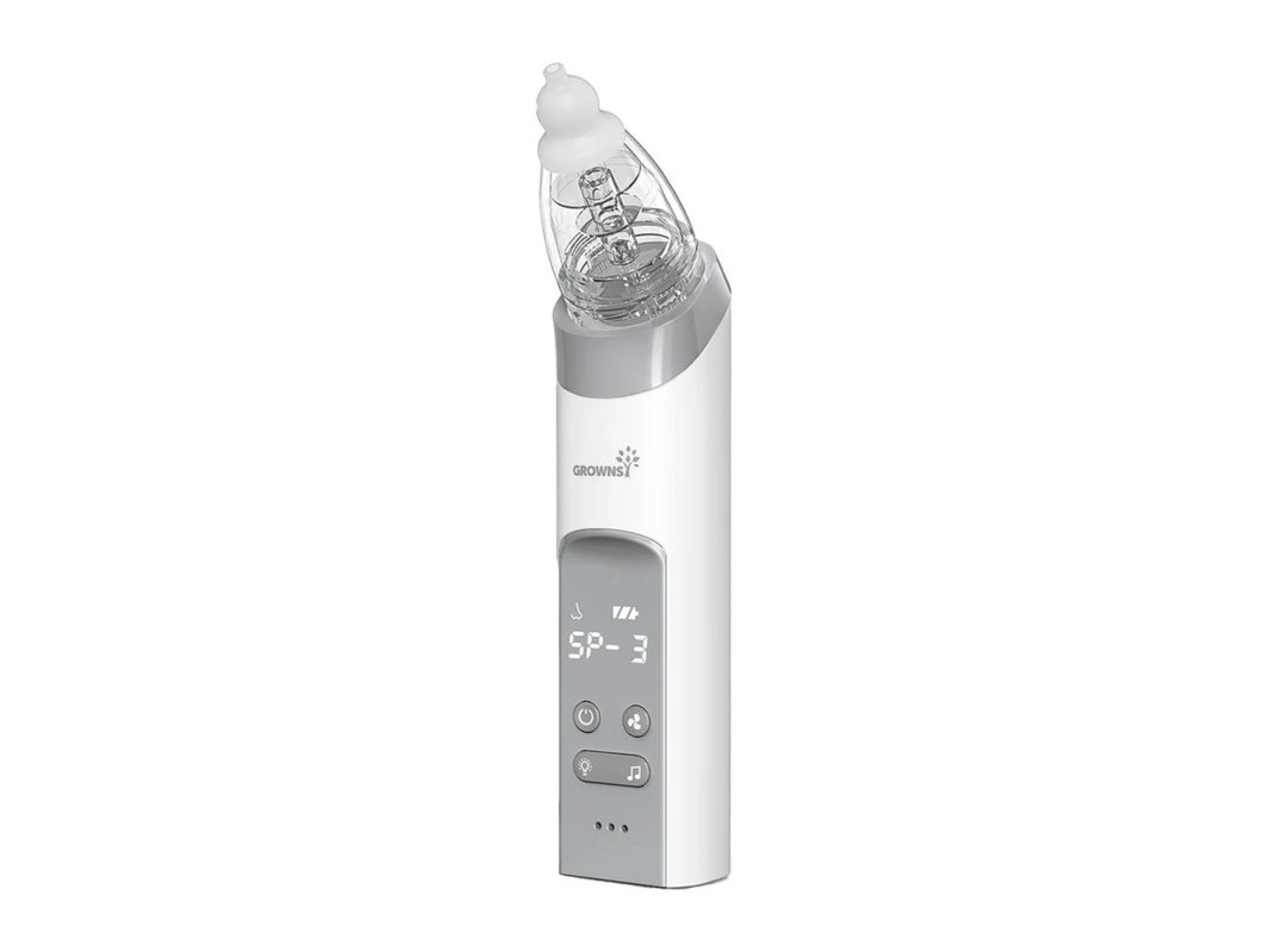 Aspirador nasal Grownsy con 3 puntas (gris)