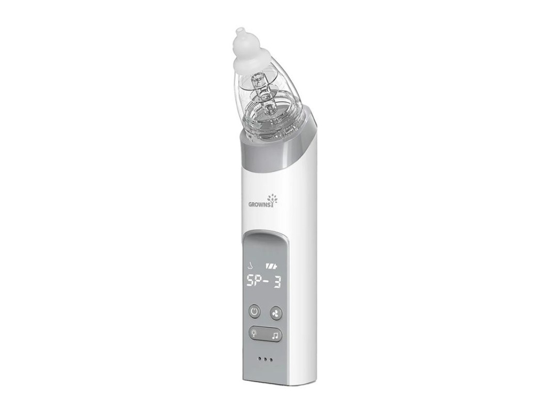 Aspirador nasal Grownsy con 3 puntas (gris)