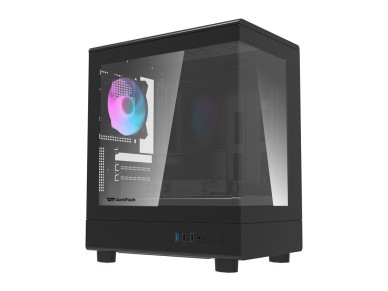 Gabinete para computador Darkflash DB330M + 3 ventoinhas (preto)