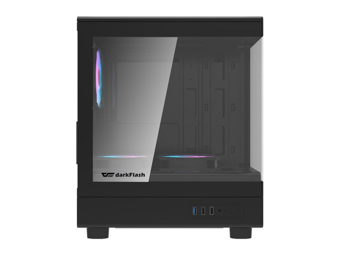 Darkflash DB330M computer case + 3 fans (black)