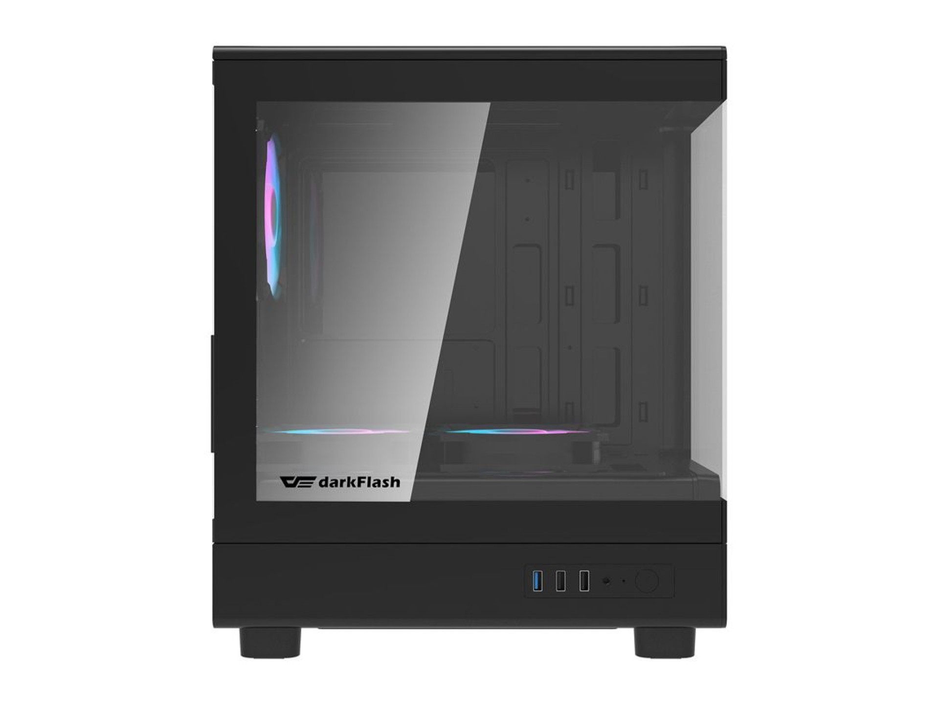 Darkflash DB330M computer case + 3 fans (black)