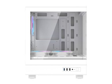 Gabinete para computador Darkflash DB330M + 3 ventoinhas (branco)